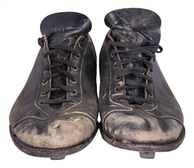 1945 James "Cool Papa" Bell Game Used Cleats Worn While Playing with Homestead Grays (Cool Papa Bell LOA & J.T. Sports)